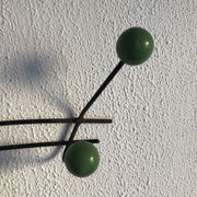 Porte-manteaux 6 patères boules vintage 1960 - 50 cm