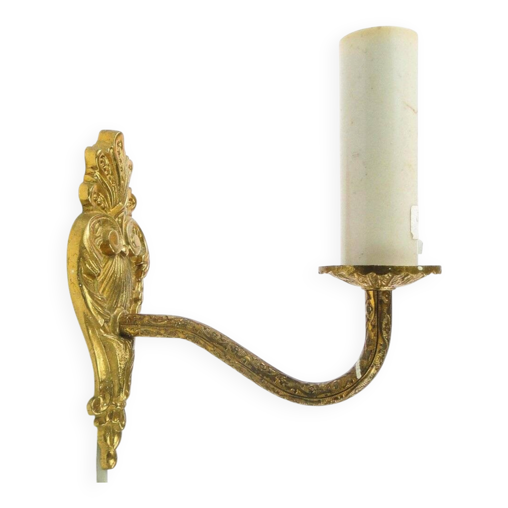 Rococo wall lamp, Sweden, 1970s
