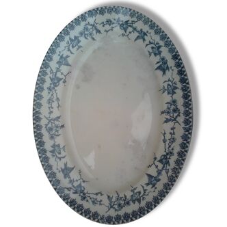 Plat oval Faience de Choisy le Roi