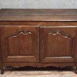 Rustic Louis XV period buffet in solid oak, circa 1750