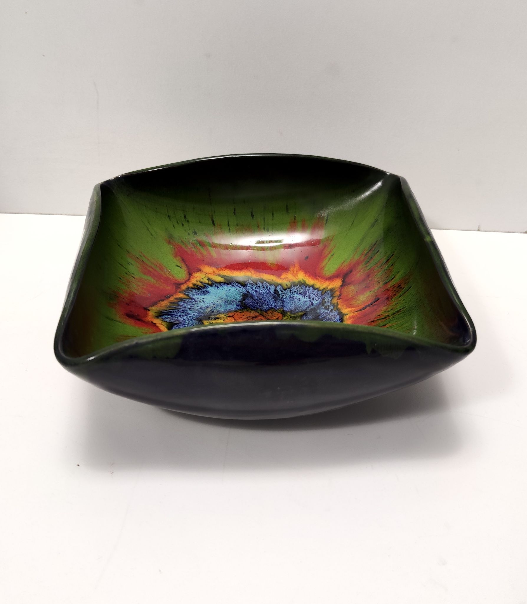 Vintage Handmade Ceramic Vide Poche by Giovanni Poggi for San Giorgio, Italy