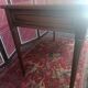 Louis XVI style desk, leather top, 3 drawers and writing tablets