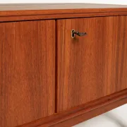Low Scandinavian teak sideboard, 1960s