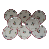 8 dessert plates Longwy Marseille
