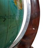 Ancien Globe Terrestre Verre  Lumineux Mappemonde Art Déco Colomb W. Jaden