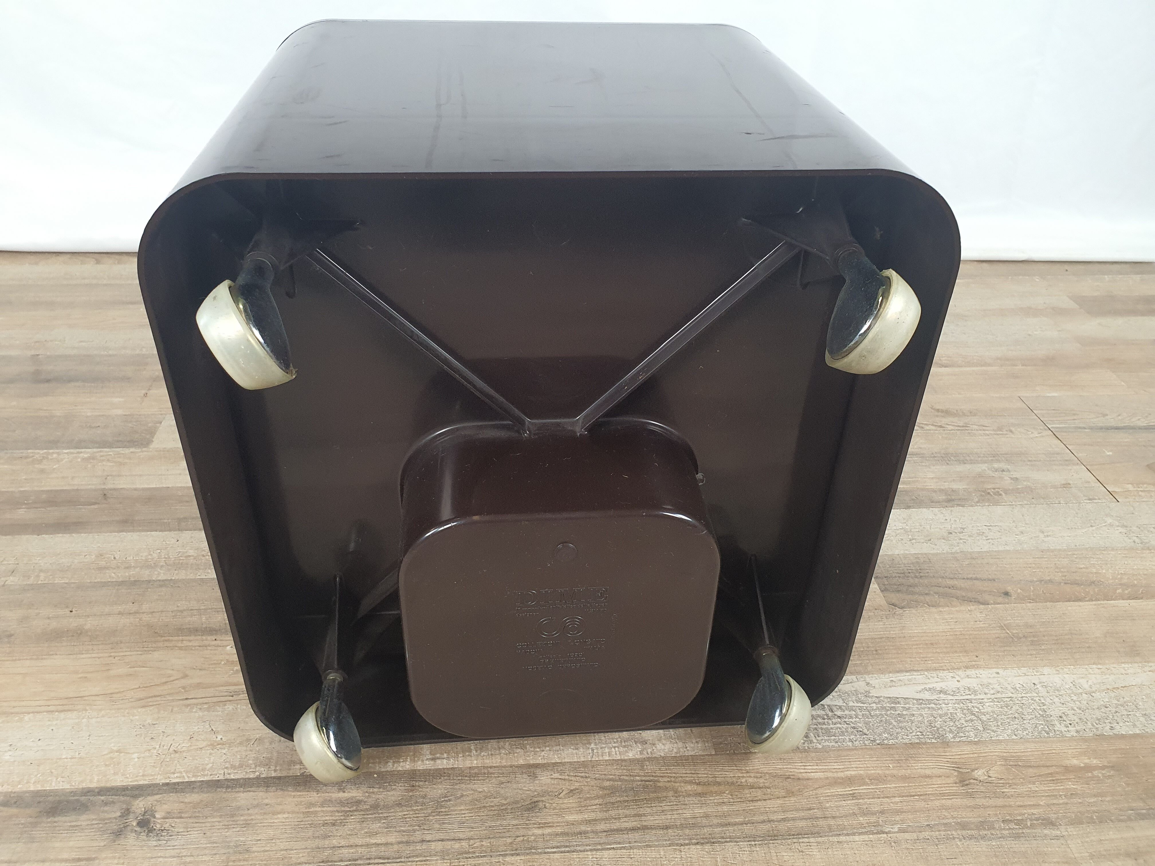 Tabouret cubique Dime par Marcello Siard pour Longato années 1960