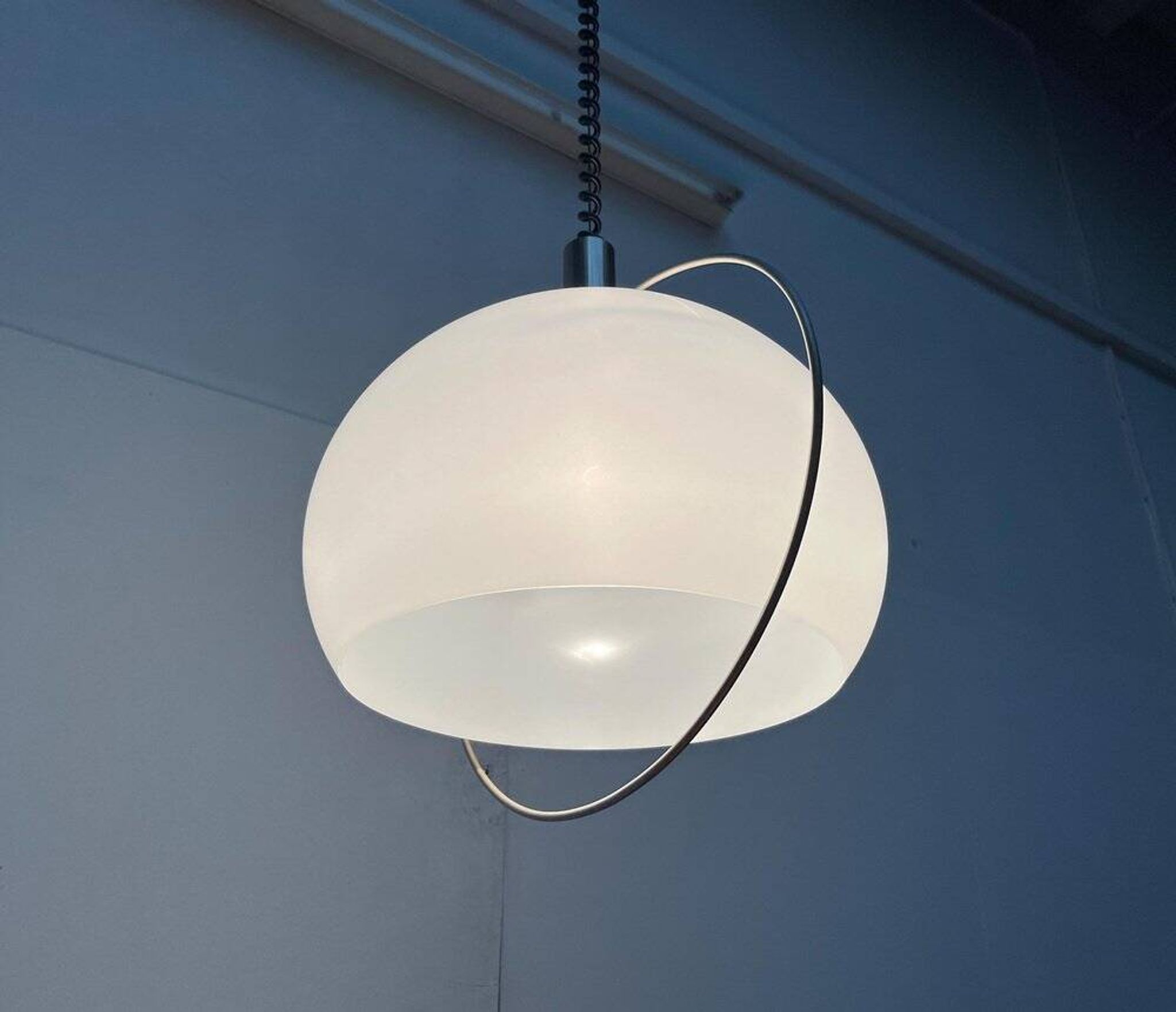 Swiss pendant lamp from the space age of the mid-century by Temde, 1960s