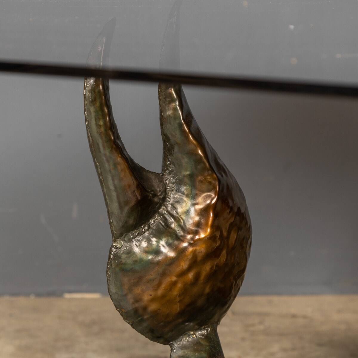 Unusual metal scorpion shaped coffee table c.1970