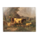 Andres Cortes (Spanish painter 1812-1879), landscape with cows and sheep. Oil on canvas 19th century