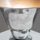 Lampe Art déco en aluminium et verre, 1960