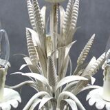 Lustre floral Hollywood Regency, années 1970