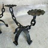 Pair of Brutalist Style Candlesticks