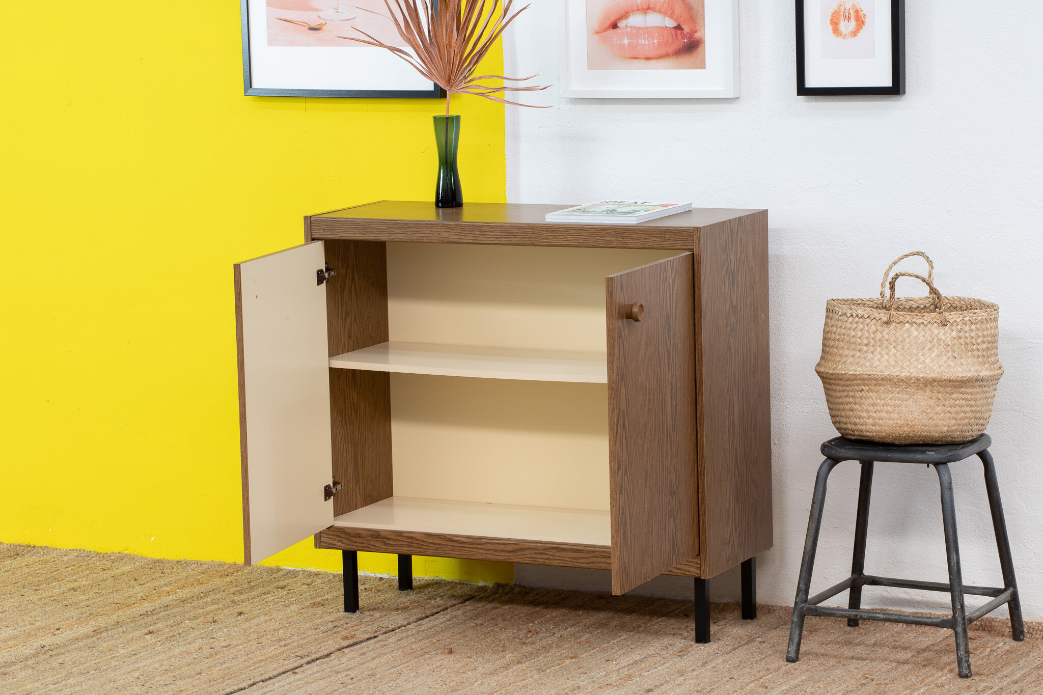 Vintage Scandinavian sideboard 95 cm