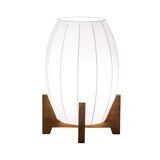 Japanese floor lamp with wooden legs