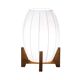 Japanese floor lamp with wooden legs