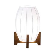 Lampe japonaise sur pieds en bois