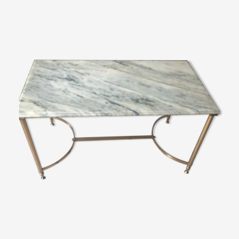 Brass marble table