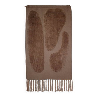 Abstract Voluminous Brown Wall Hanging 74x135cm