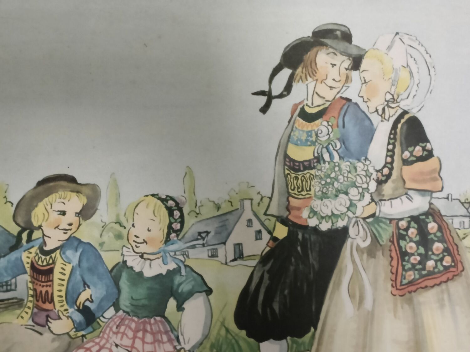 Rectangular educational poster, Brittany