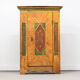 Antique Painted folk art bridal cupboard