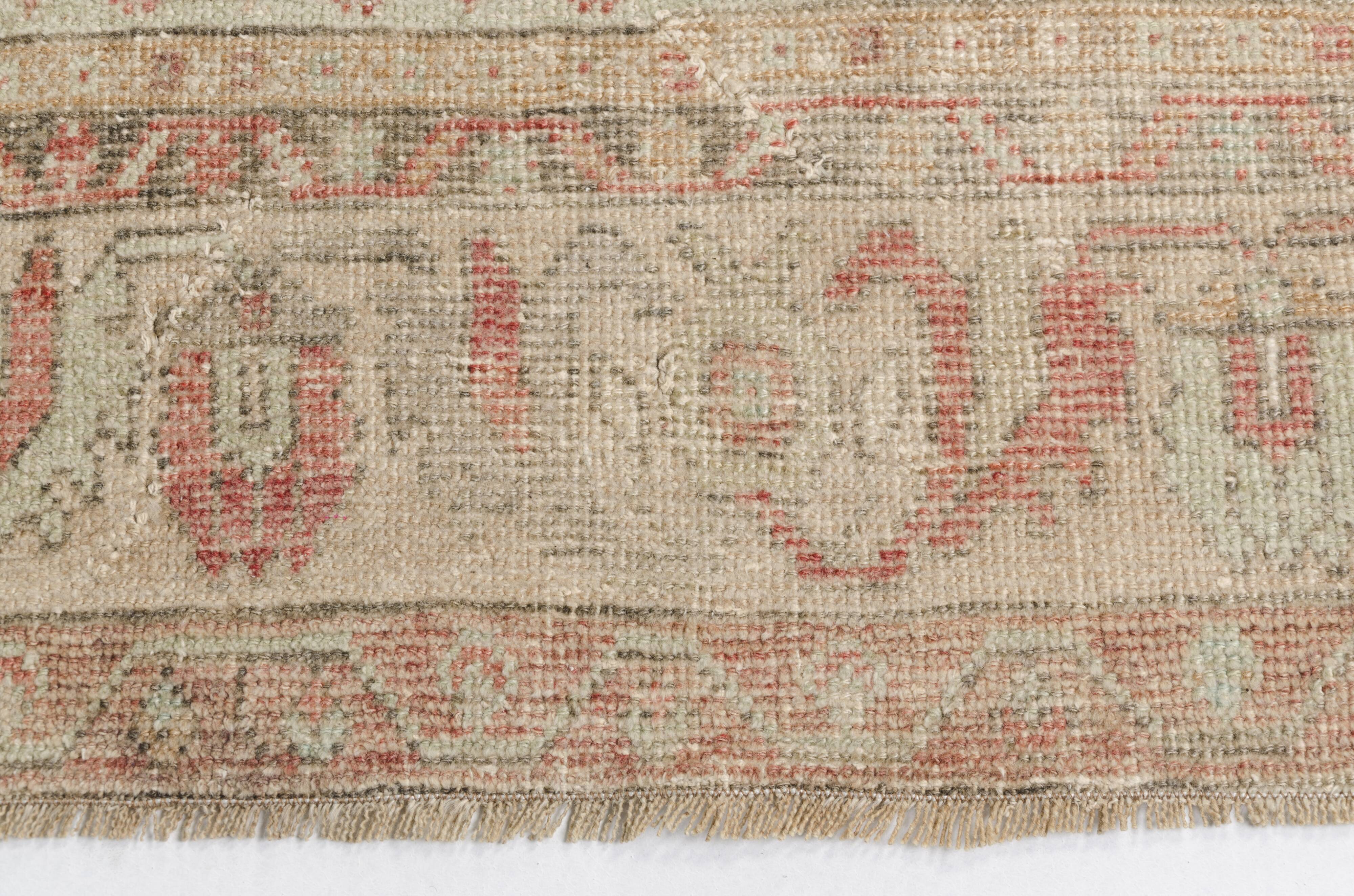 Oushak Vintage Wool Carpet