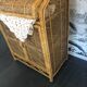 Étagère en rotin vintage