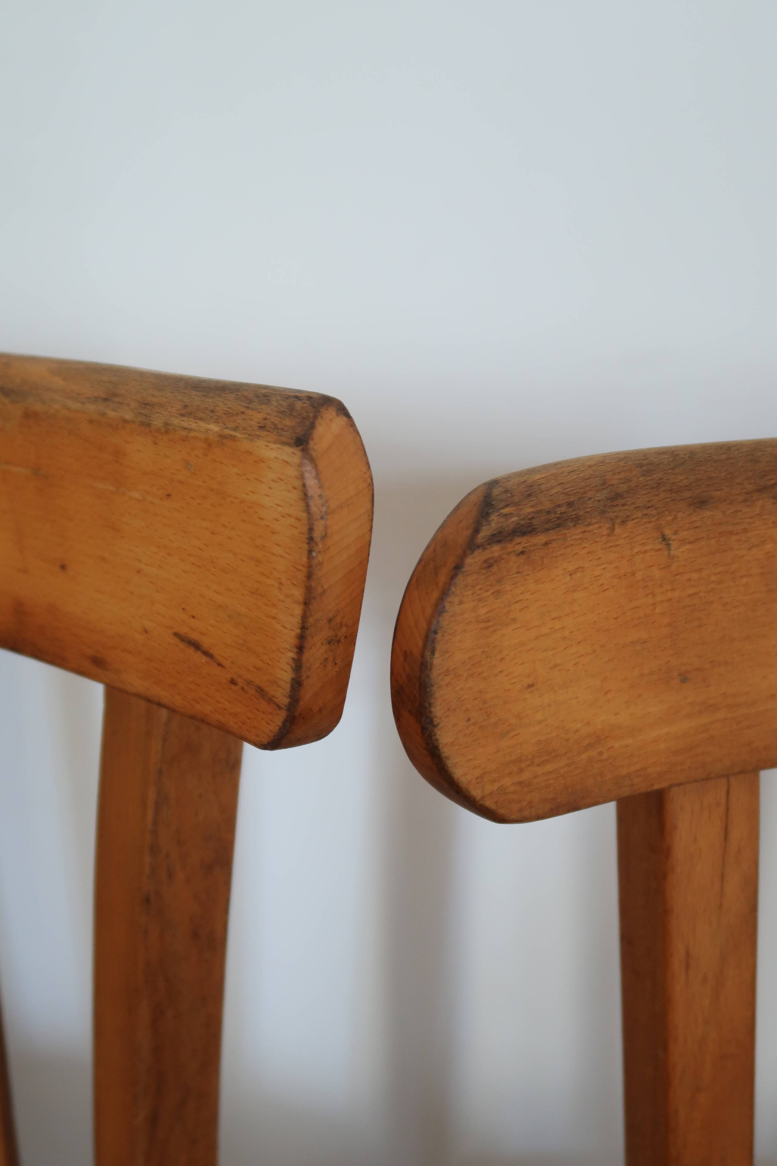4 vintage bistro chairs