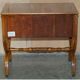 Paire de buffets vintage néoclassique en bois de ronce de chêne