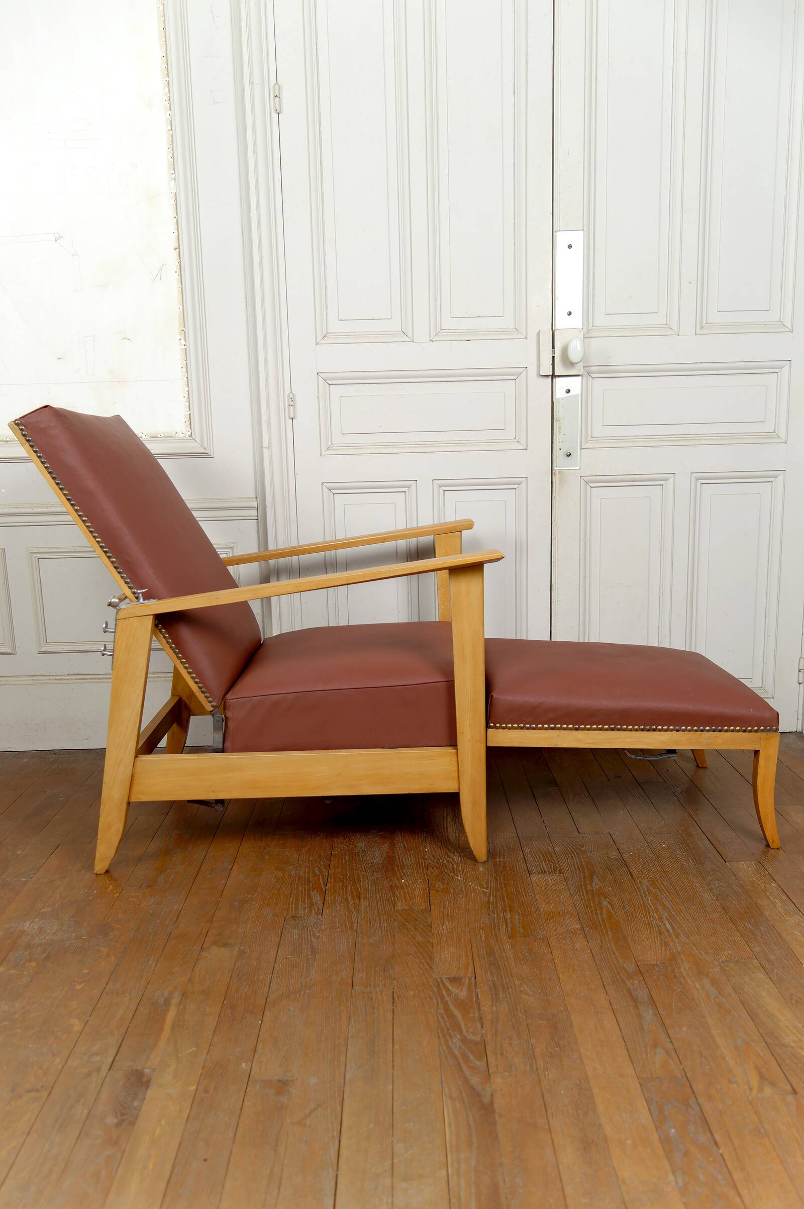 System armchair, Morris Art Deco chaise longue, France c. 1940
