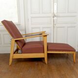 System armchair, Morris Art Deco chaise longue, France c. 1940