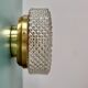 Vintage glass moulded globe wall/ceiling light.