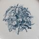 6 flat plates in iron earth Pompadour earthenware factory of Clairefontaine