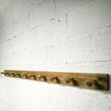 Wall coat rack with 10 hooks