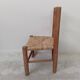 Vintage children's chair in wood and straw