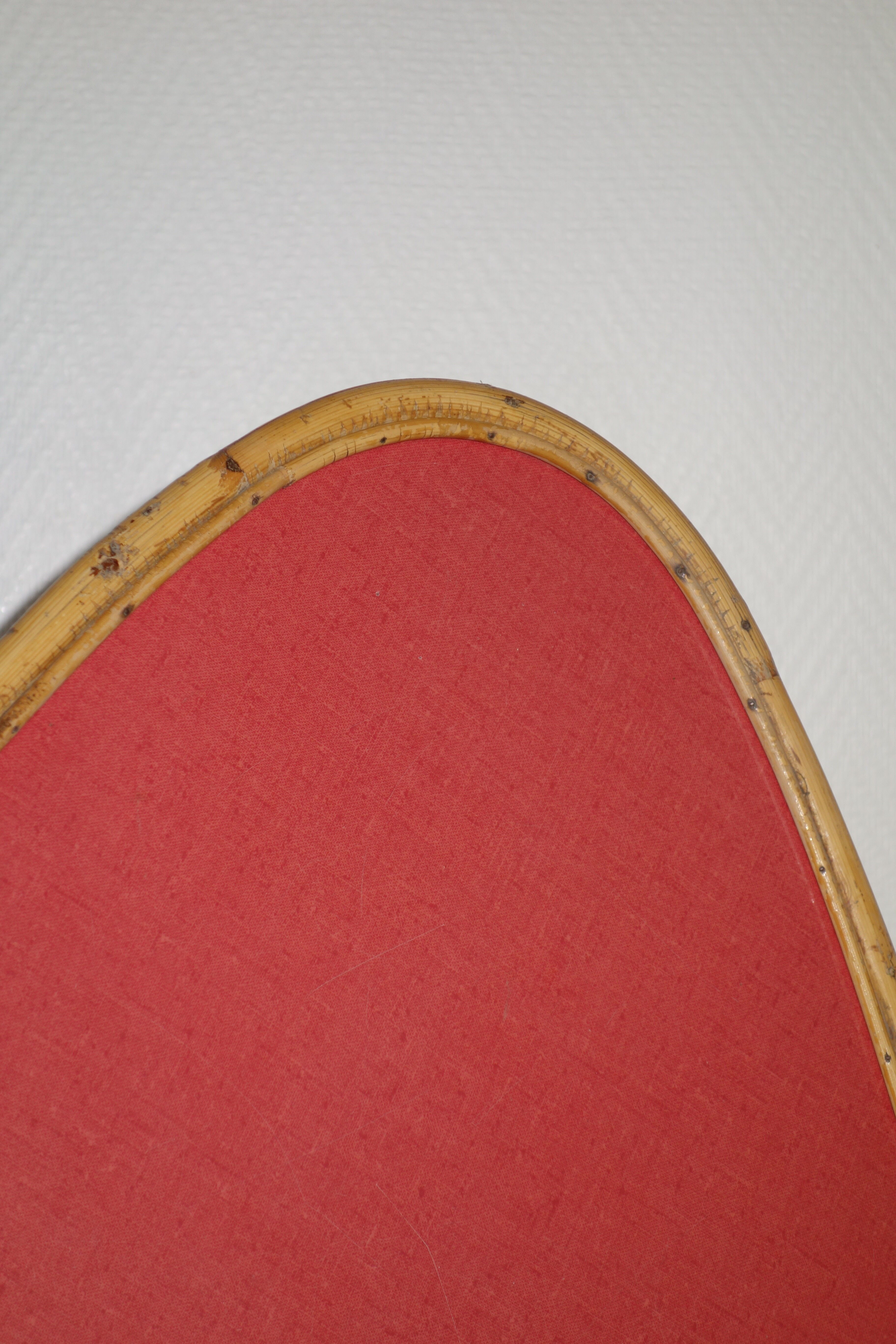 Free form rattan coffee table from the 60