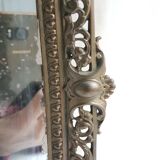Old bronze mirror early 19th 38x27cm