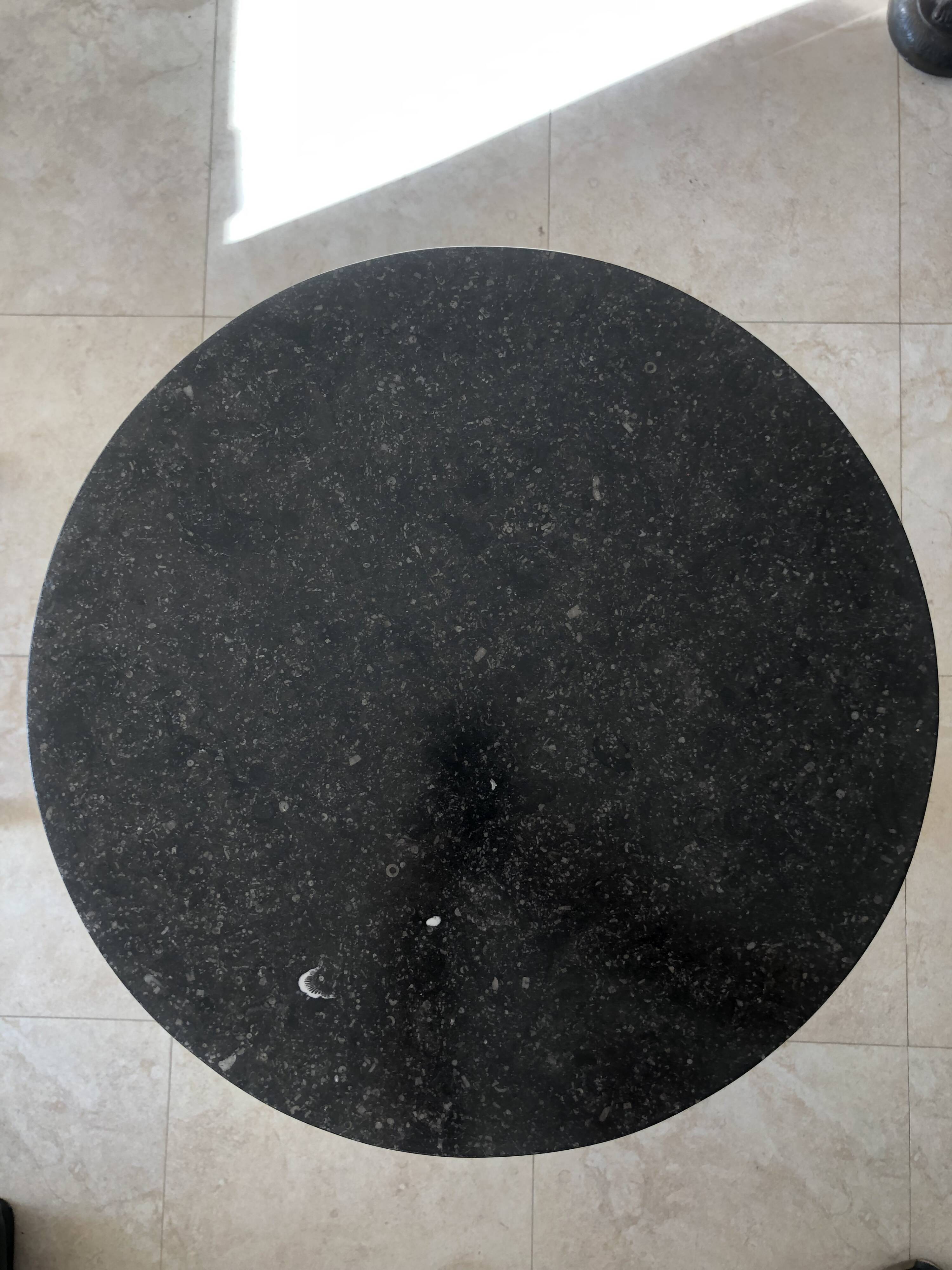 Empire Period Somno in Flamed Mahogany and Anthracite Sainte-Anne Marble