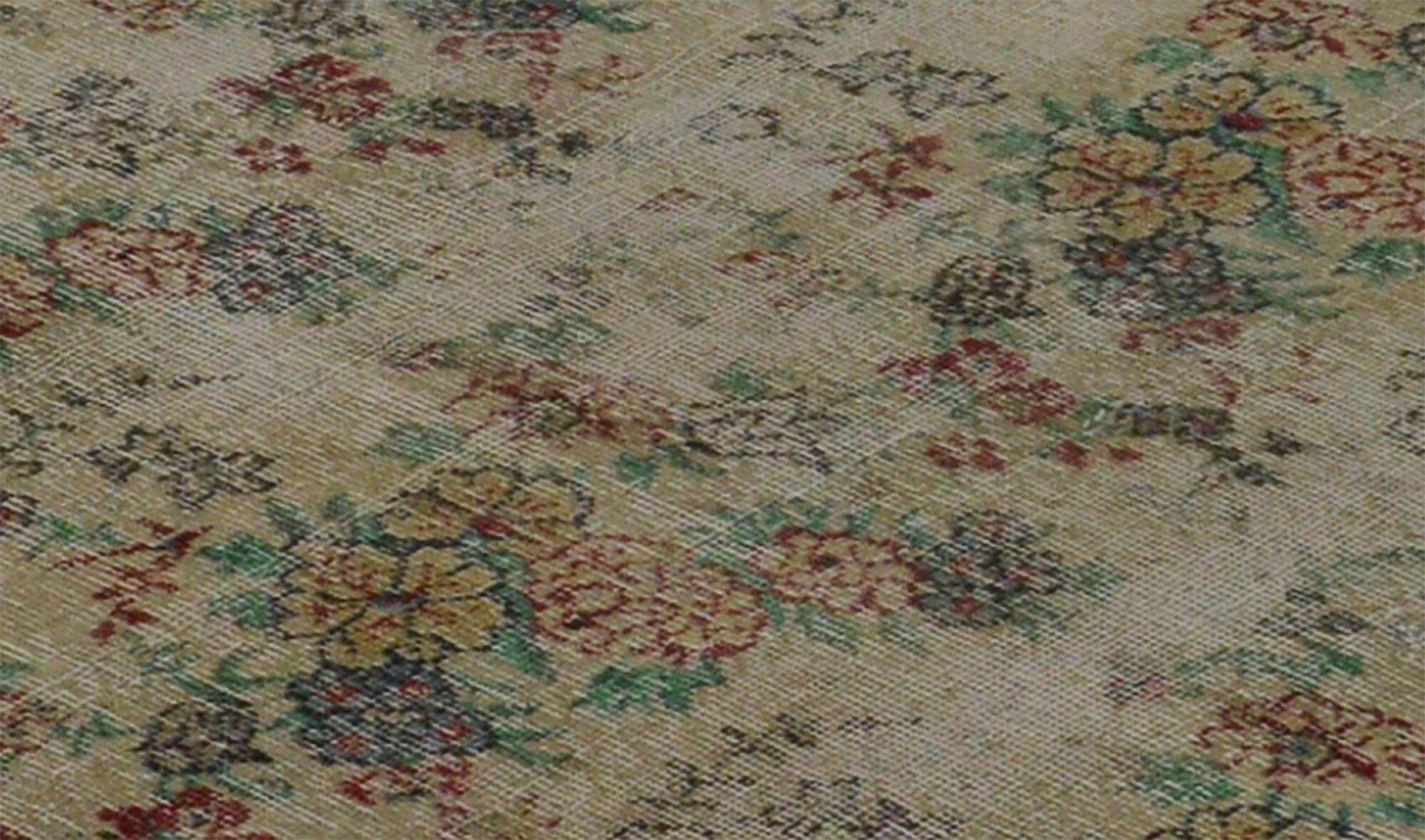 Turkish Anatolian Handmade Vintage Area Rug 197 cm x 116 cm