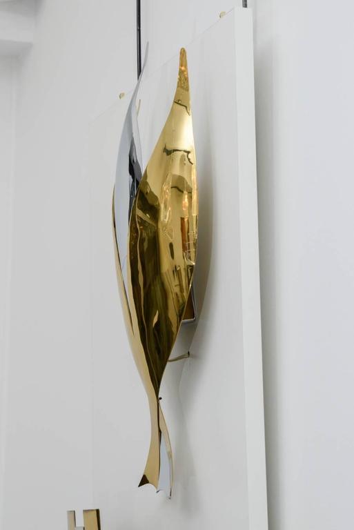 Applied brass by Henri Perrichaud single room around 1960