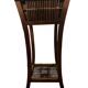 Vintage bamboo side table with drawer from the 20th century.