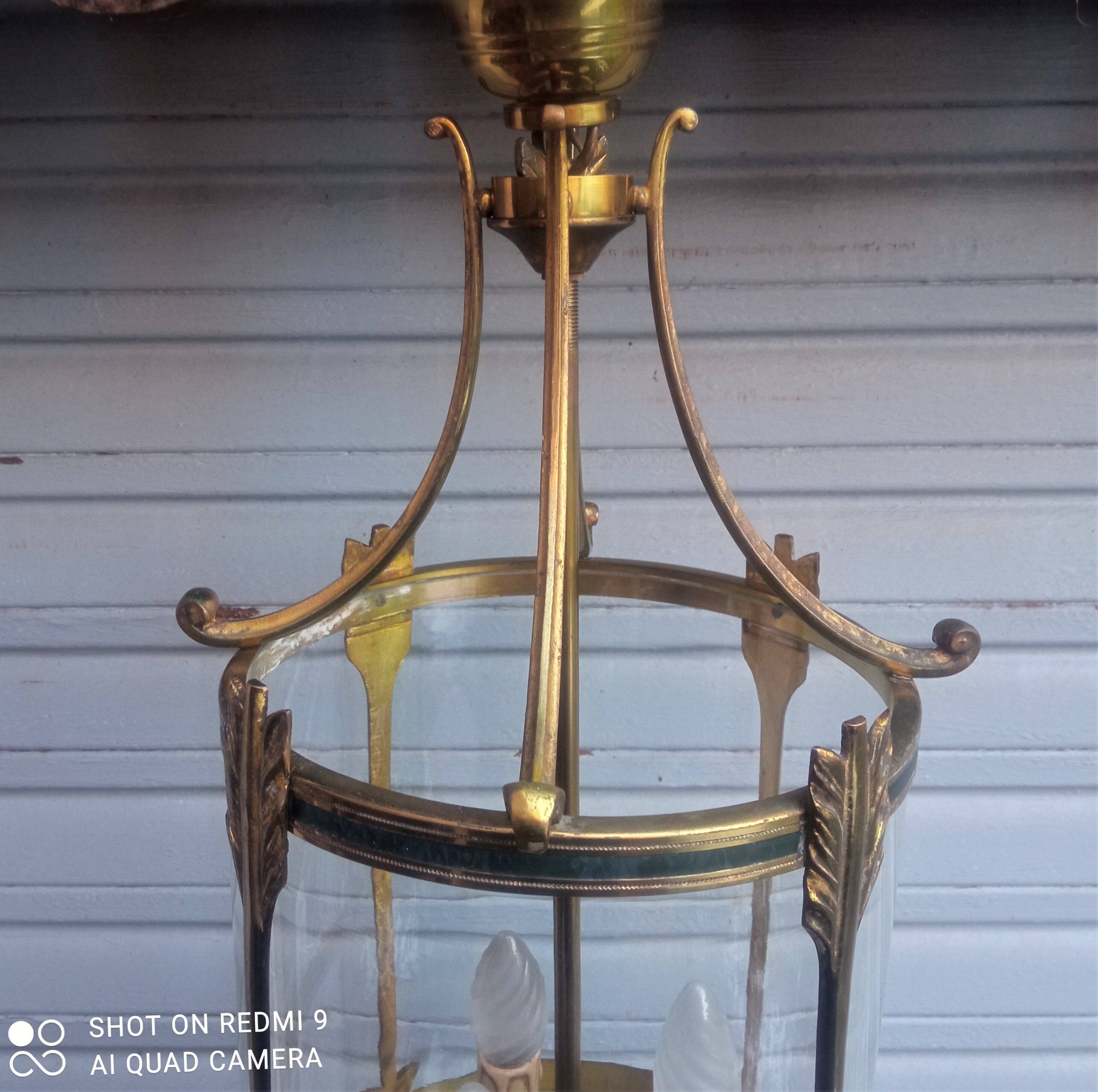 Bronze and brass lantern in Empire style - 4,400 kg!
