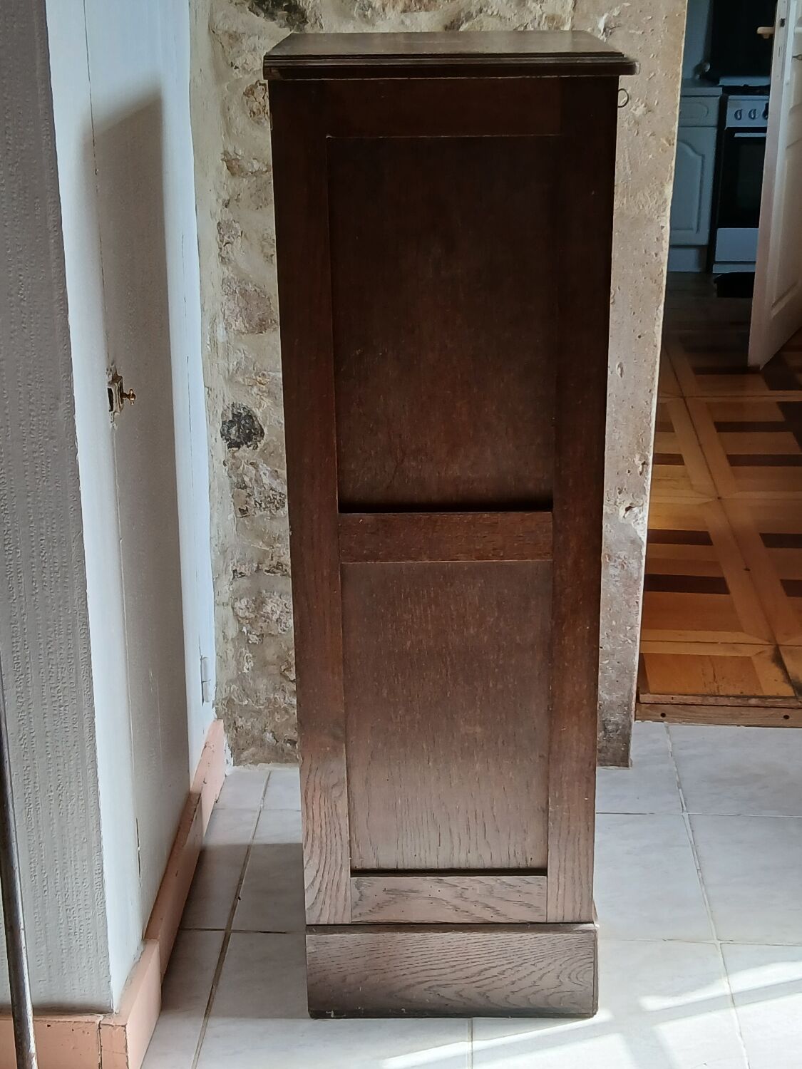 Vintage Filing Cabinet / Roll-Top Cabinet Circa 1940 – Oak Veneer