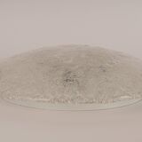 round glass ice Murano ceiling lights by Hillebrand, Germany, 1970s