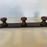 Dark wood coat rack