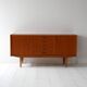 Danish sideboard in teak with central drawers. Denmark, late 1950s