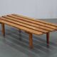 1970s Wooden Flower Pot Bench, Czechoslovakia