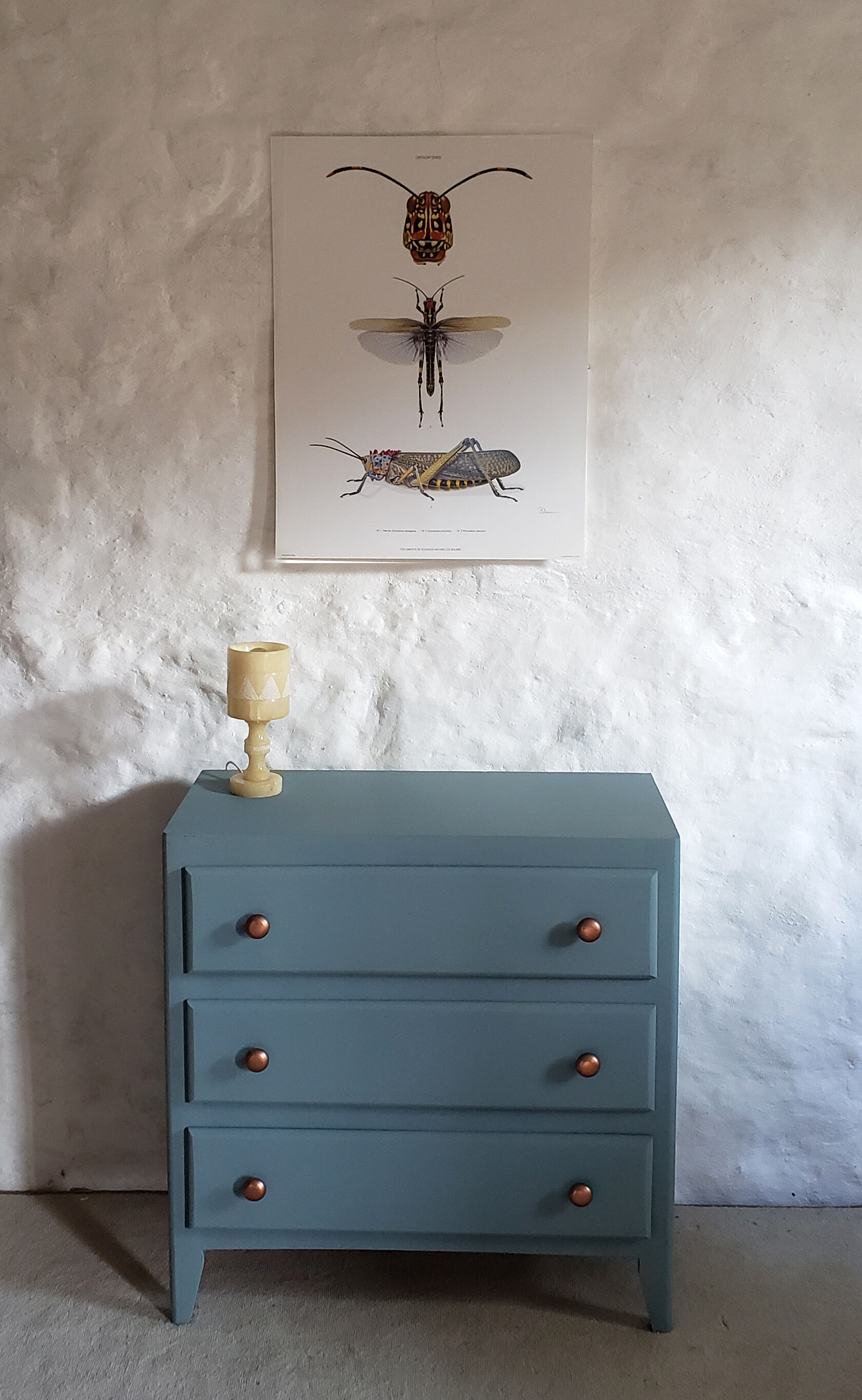 Commode bleue