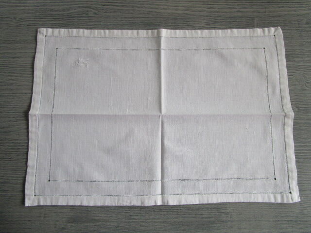 6 old tea towels embroidery of days and monograms