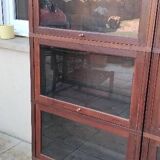 Large modular vintage display cabinet pierre cruiege for martin du