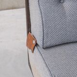Guillerme et Chambron oak mid-century modular sofa